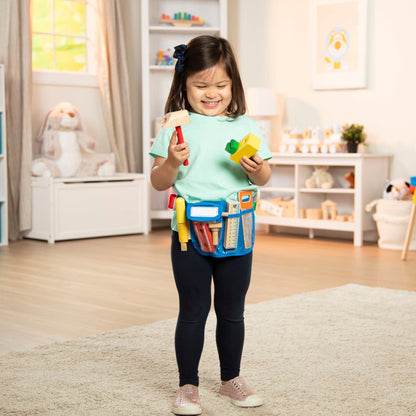 Melissa & Doug Deluxe Wooden Tool Belt Set