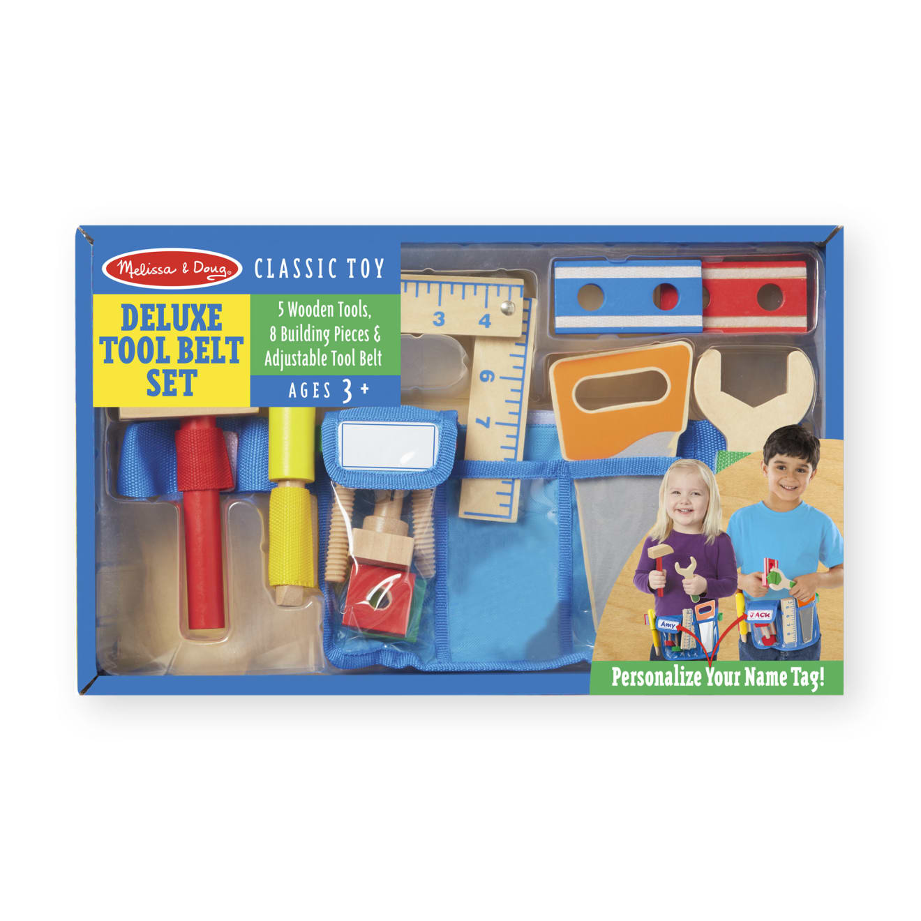 Melissa & Doug Deluxe Wooden Tool Belt Set