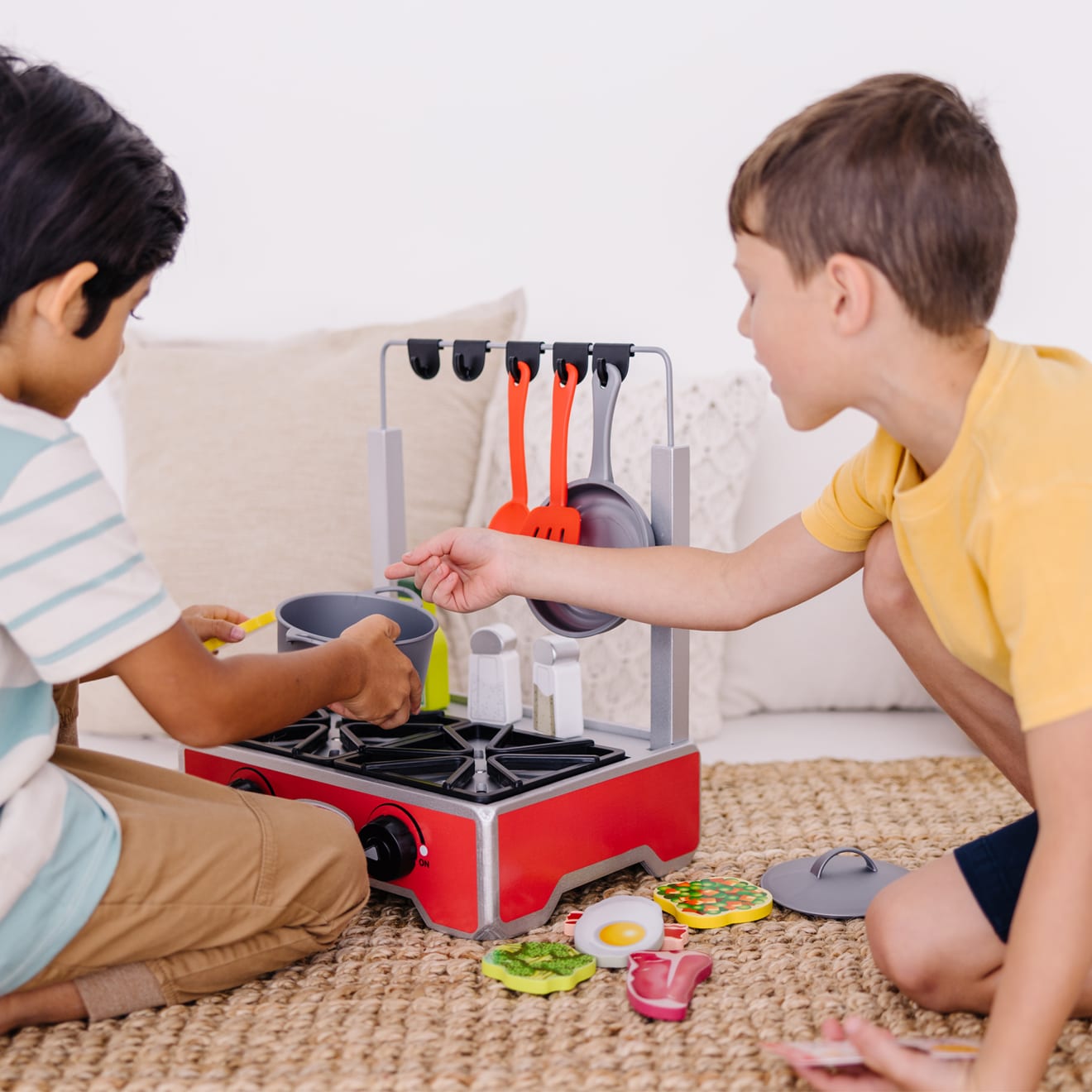 Melissa & Doug Deluxe Wooden Cooktop Set