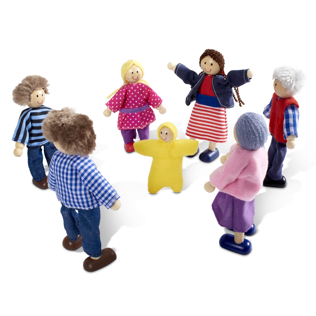 Melissa & Doug Wooden Doll Family
