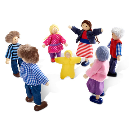 Melissa & Doug Wooden Doll Family