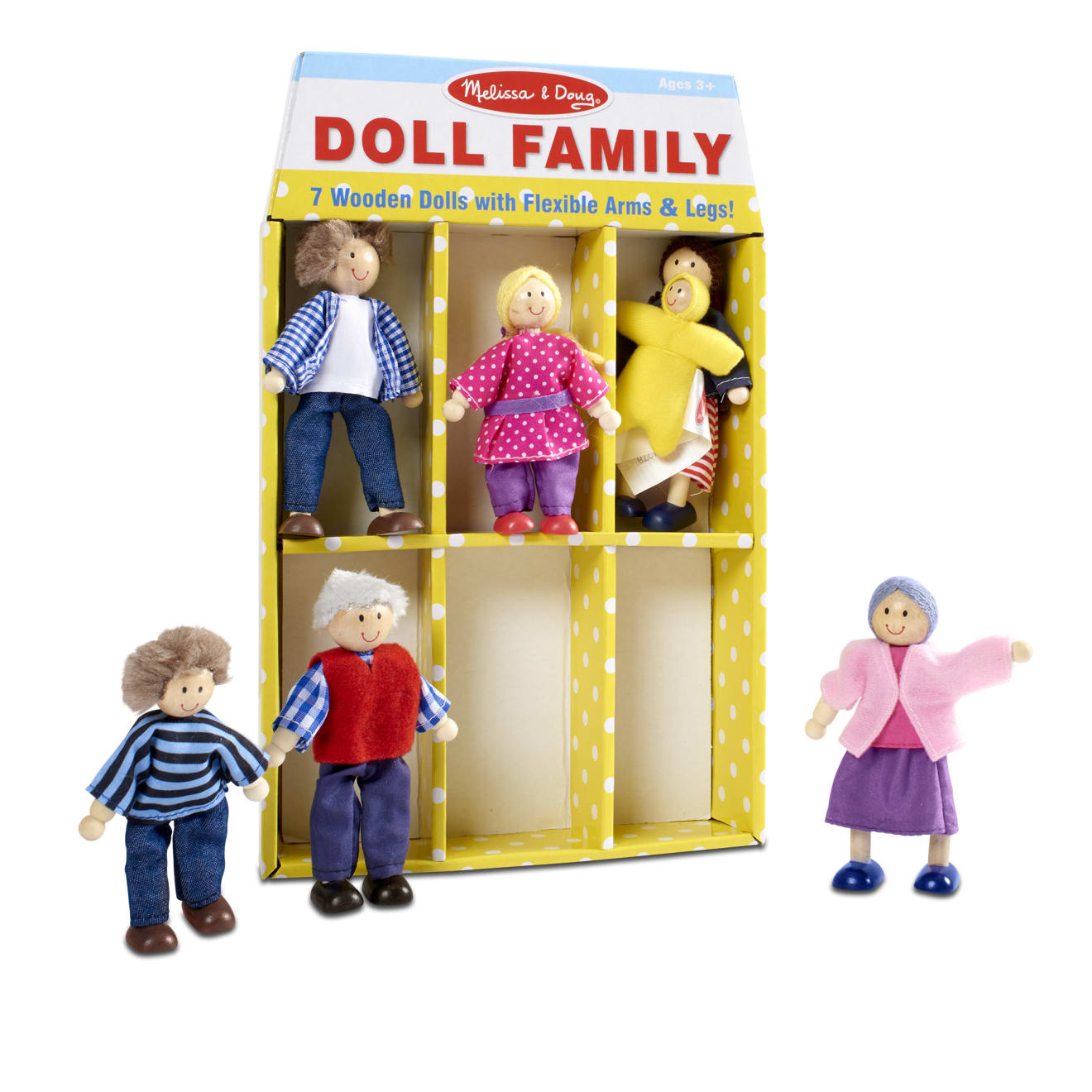 Melissa & Doug Wooden Doll Family