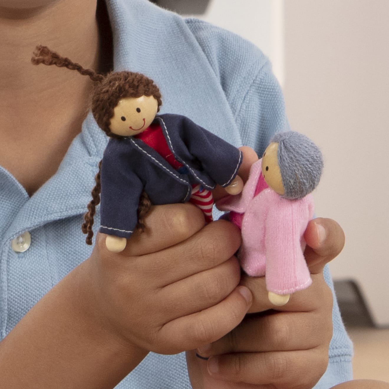 Melissa & Doug Wooden Doll Family