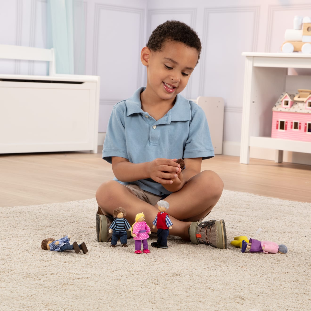 Melissa & Doug Wooden Doll Family