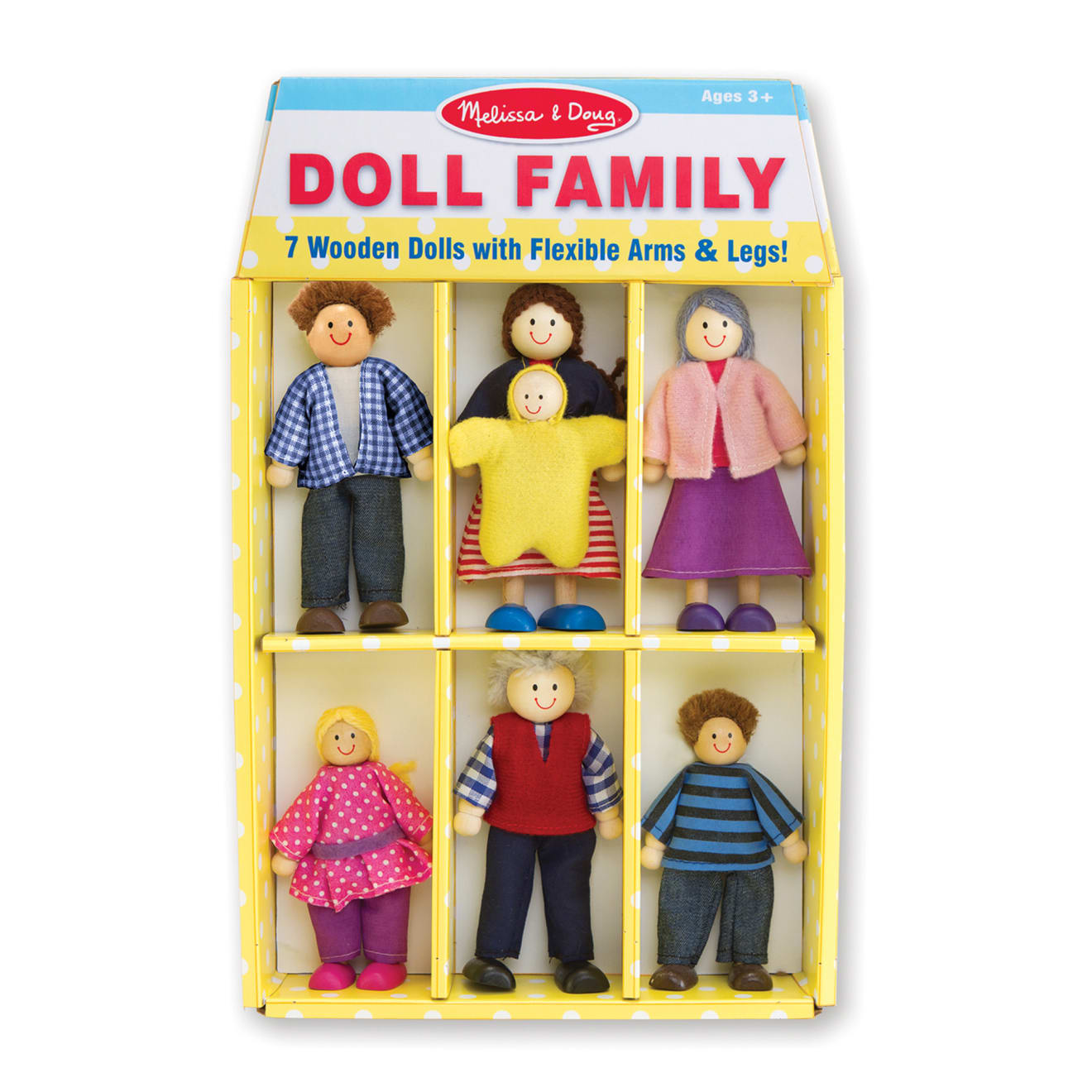 Melissa & Doug Wooden Doll Family