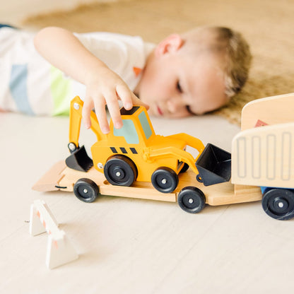 Melissa & Doug Classic Toy Dump Truck & Loader