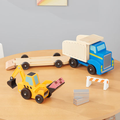 Melissa & Doug Classic Toy Dump Truck & Loader