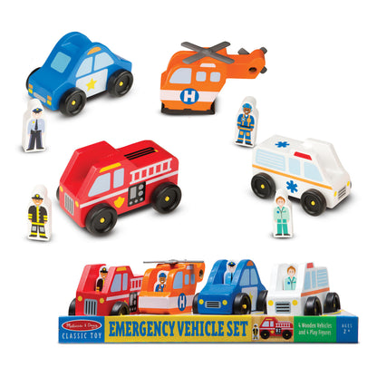 Melissa & Doug Emergency Vehicle Set