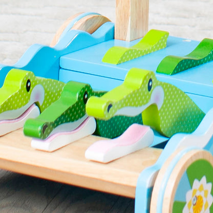 Melissa & Doug First Play Chomp & Clack Alligator Push Toy