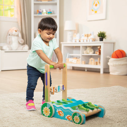Melissa & Doug First Play Chomp & Clack Alligator Push Toy