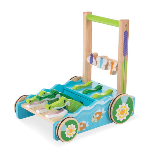 Melissa & Doug First Play Chomp & Clack Alligator Push Toy