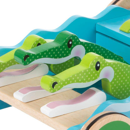 Melissa & Doug First Play Chomp & Clack Alligator Push Toy