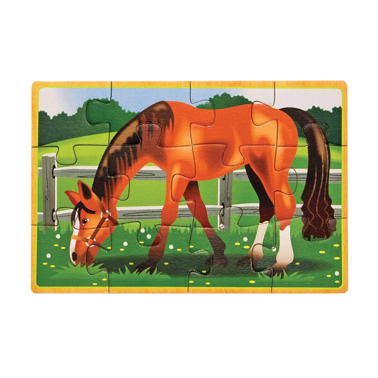 Melissa & Doug Farm Animals Jigsaw Puzzles In A Box