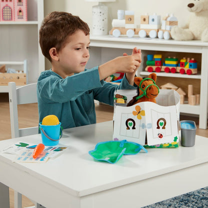 Melissa & Doug Feed & Groom Horse Care Play Set