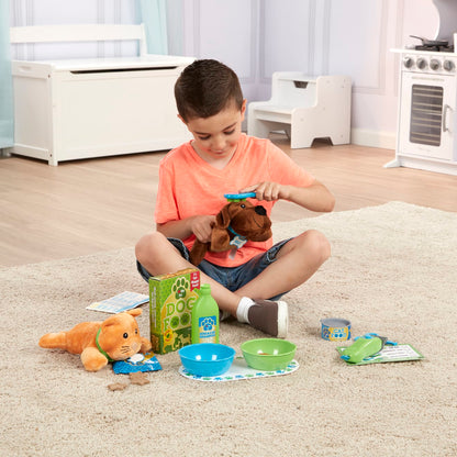 Melissa & Doug Feeding & Grooming Pet Care Play Set
