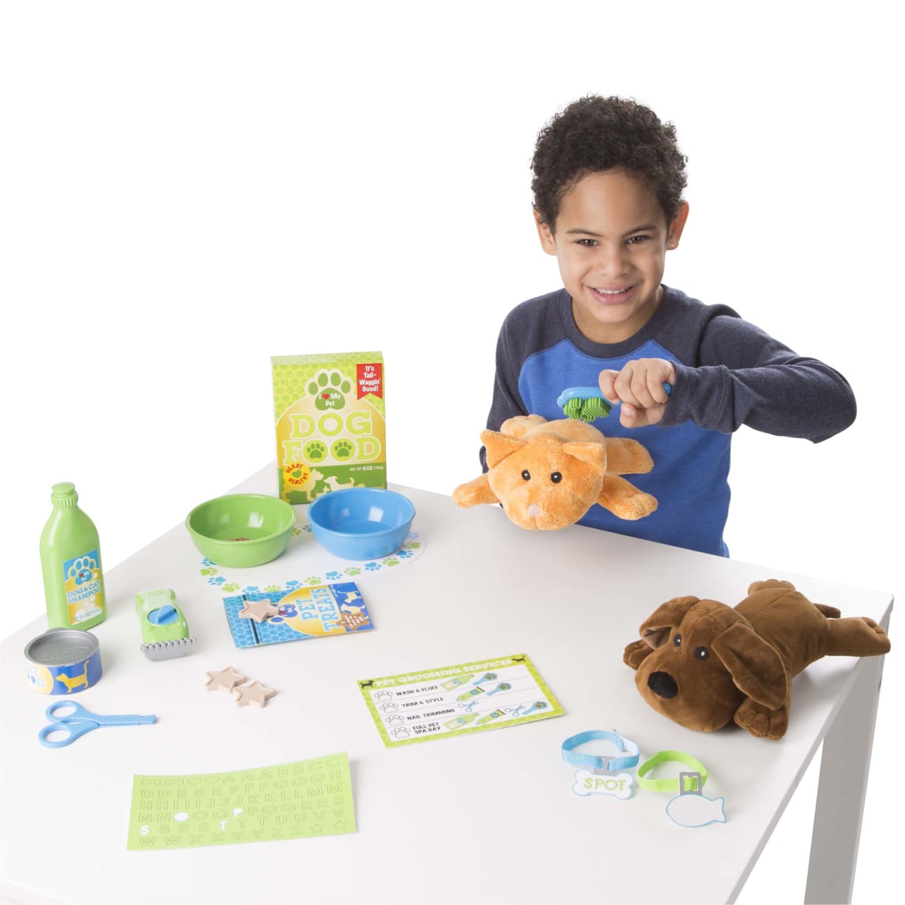 Melissa & Doug Feeding & Grooming Pet Care Play Set