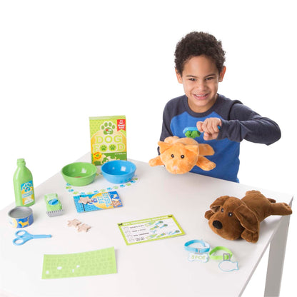 Melissa & Doug Feeding & Grooming Pet Care Play Set