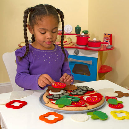 Melissa & Doug Felt Play Food - Pizza Set