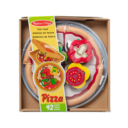 Melissa & Doug Felt Play Food - Pizza Set