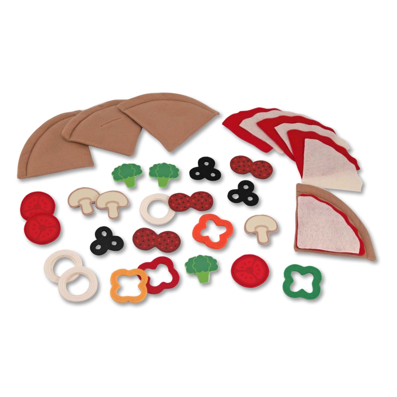 Melissa & Doug Felt Play Food - Pizza Set