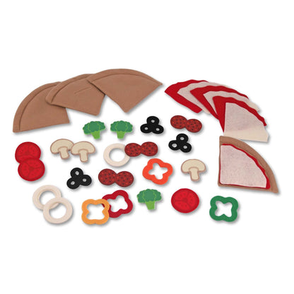 Melissa & Doug Felt Play Food - Pizza Set