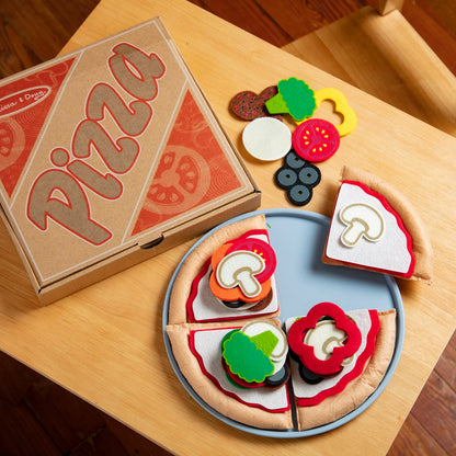 Melissa & Doug Felt Play Food - Pizza Set