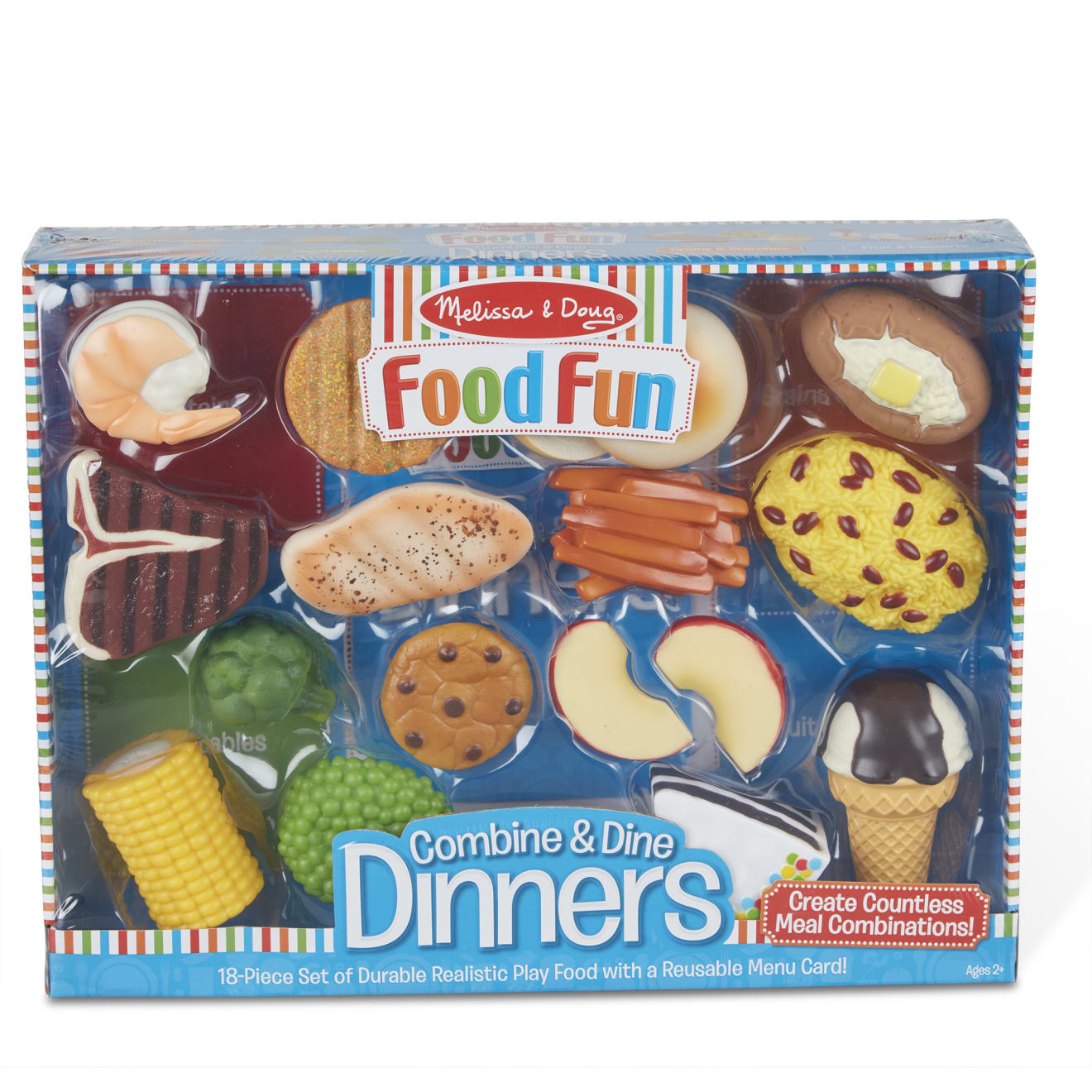 Melissa & Doug Combine And Dine Dinners - 18-piece Set