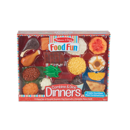 Melissa & Doug Combine And Dine Dinners - 17-piece Set