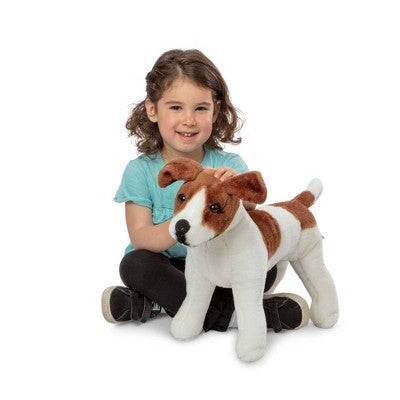  Melissa & Doug Giant Jack Russell Terrier - Lifelike Stuffed Animal Dog (over 12 Inches Tall)