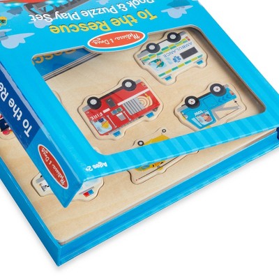  Melissa & Doug Book & Puzzle Play Set: To The Rescue