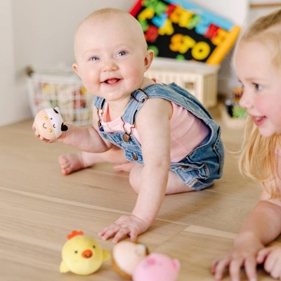  Melissa & Doug Rollables Safari And Farm Friends Infant And Toddler Toy 2pk