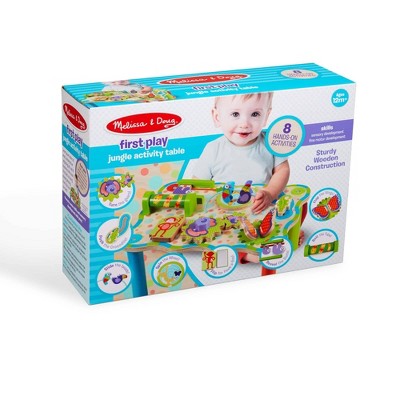  Melissa & Doug First Play Childrens Jungle Wooden Activity Table For Toddlers