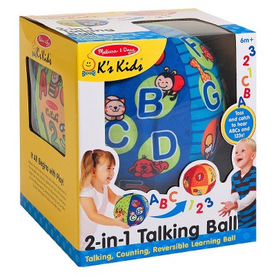  Melissa & Doug K's Kids 2-in-1 Talking Ball Educational Toy - ABCs And Counting 1-10