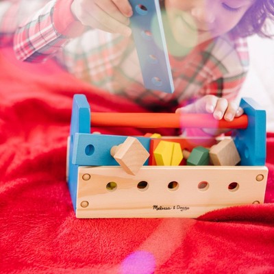  Melissa & Doug Take-Along Tool Kit Wooden Construction Toy (24pc)