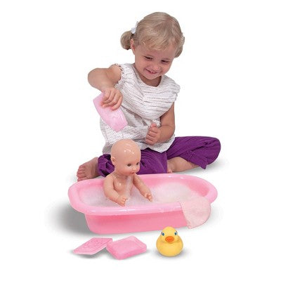  Melissa & Doug Mine To Love Baby Doll Bathtub And Accessories Set (6pc)
