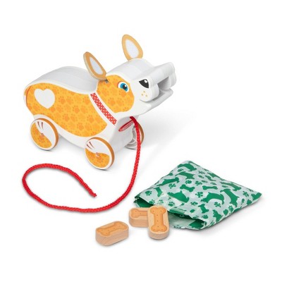  Melissa & Doug Feed Walk & Poo Pup Wooden Preschool Pull Toy Play Set