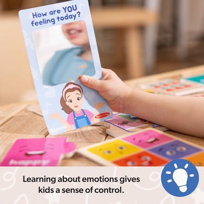  Melissa & Doug Ms. Rachel Big Feelings Puzzles - 16pc: Educational Wooden Toy For Emotional & Sensory Development