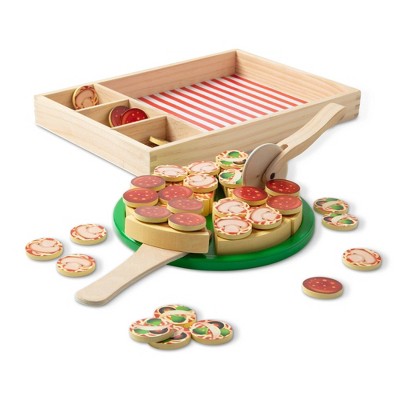  Melissa & Doug Pizza Party Wooden Play Food Set