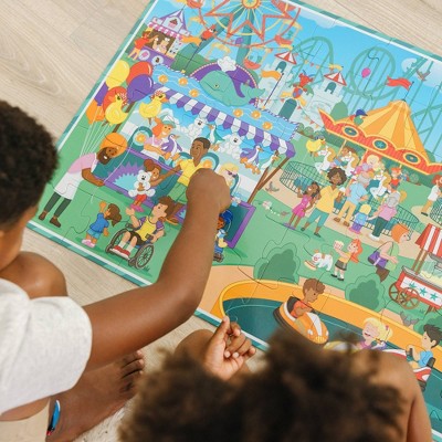  Melissa & Doug Fun At The Fair! A Day At The Fair Floor Puzzle - 48pc