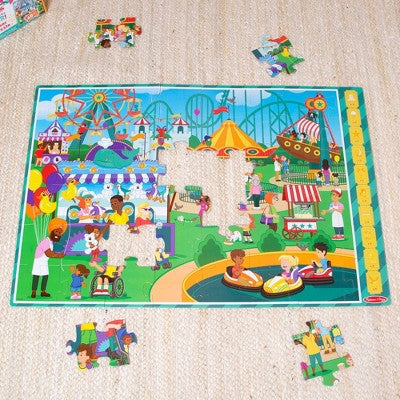  Melissa & Doug Fun At The Fair! A Day At The Fair Floor Puzzle - 48pc