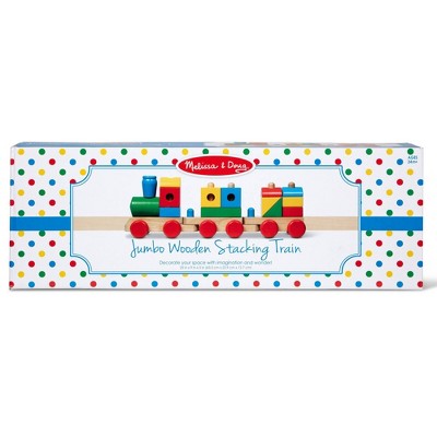  Melissa & Doug Wooden Jumbo Stacking Train - Classic