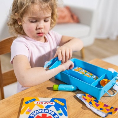  Melissa & Doug Boo-Boos & Bandages Reusable First Aid Pretend Play Set: Creativity Focus With Medical Accessories