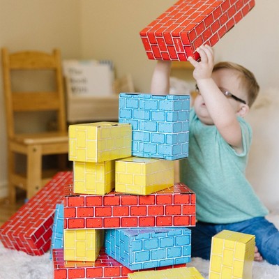  Melissa & Doug Lightweight Jumbo Cardboard Building Block Set - 40pc