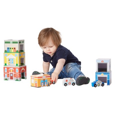  Melissa & Doug Nesting & Sorting Toys - Buildings & Vehicles