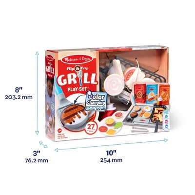  Melissa & Doug Flip & Fry Grill Play Set With Color Changing Water WOW!: Educational Focus On Motor & Creative Skills