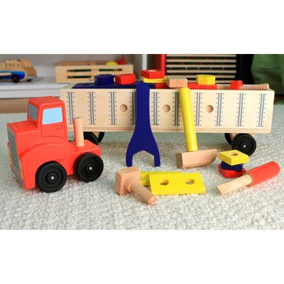  Melissa & Doug Big Rig Truck Wooden Building Set (22pc)