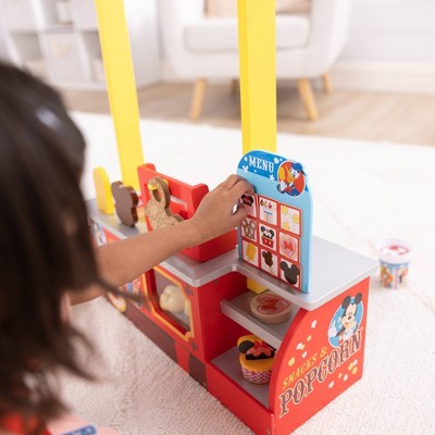 Melissa & Doug Disney Snacks & Popcorn Wooden Pretend Play Food Counter – 33pc