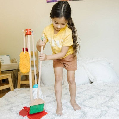  Melissa & Doug Let's Play House! Dust, Sweep & Mop 6pc Set