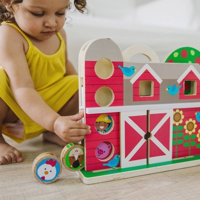  Melissa & Doug GO Tots Wooden Barnyard Tumble With 4 Disks