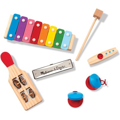  Melissa & Doug Band-in-a-Box Hum! Jangle! Shake! - 7-Piece Musical Instrument Set
